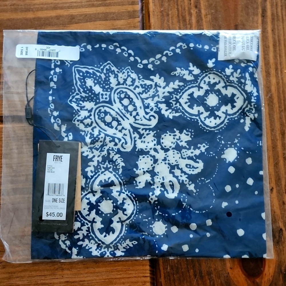 Frye Blue Opal Paisley Bandana